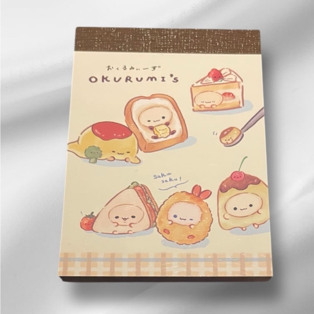 Cute Kawaii Crux Okurumi Sweets Mini Memo Pad
